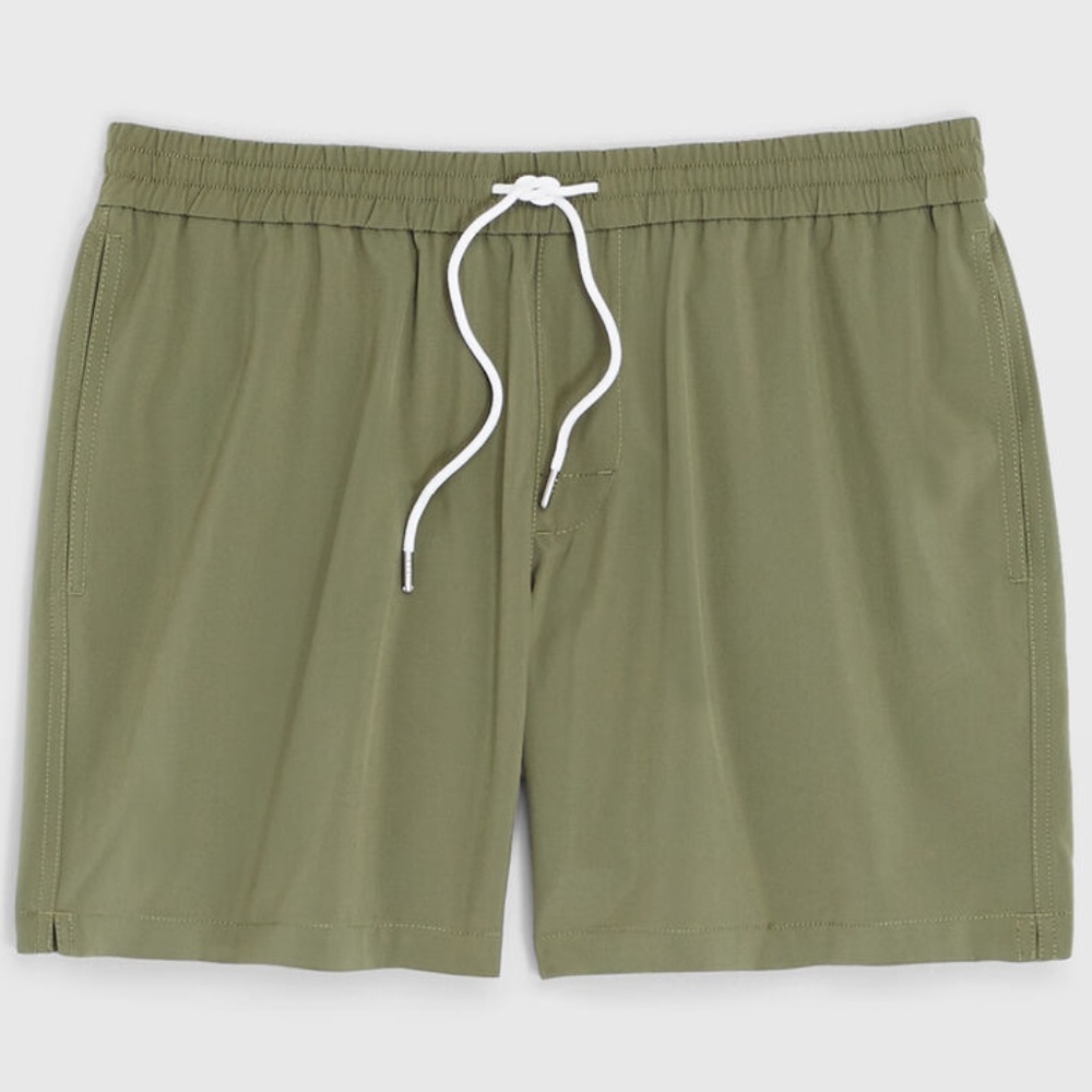 Cody Solid 5.5” Swim Trunk - Brand New - NEVER WORN - Olive - Picture 5 of 5